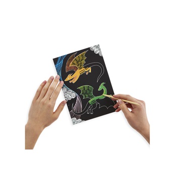 Scratch & Scribble Art Kit - Fantastic Dragons