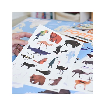 Animals Of The World - Giant Poster & 67 Stickers