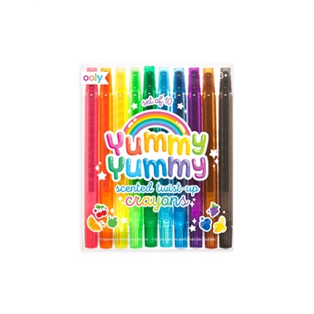 Yummy Yummy Scented Twisty Up Crayons - Set of 10