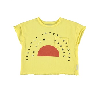 T-Shirt Yellow With Garnet Terry