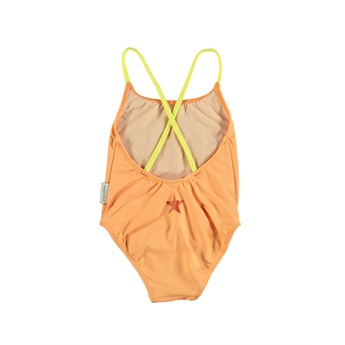 Swimsuit With Crossed Straps Peach