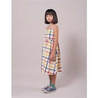 Multicolor Checkered Woven Dress