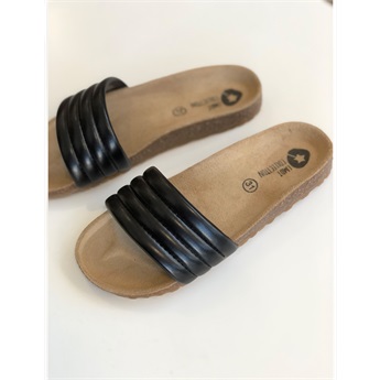 Cork Sandal Black