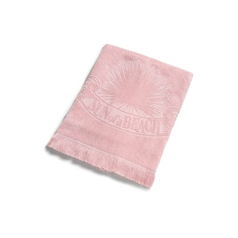 Kids Monochrome Beach Towel - Just Pink