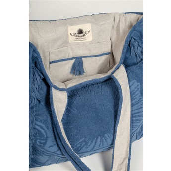 Terry Tote Beach Bag - Just Blue