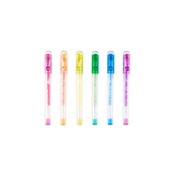 Funtastic Friends Mini Pastel Gel Pens - Set of 6
