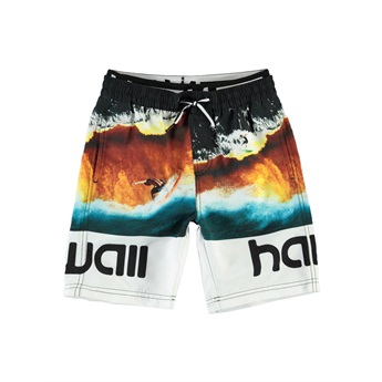 Neal Swimshorts Colour Block Waves
