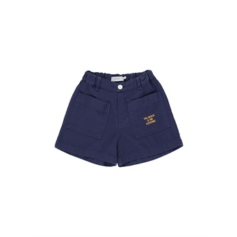 Solid Retro Shorts Indigo