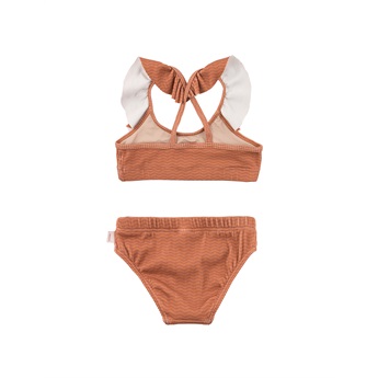 Waves Frills Swimset Cinnamon