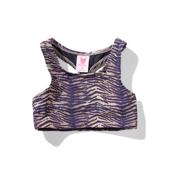 Jazz T-Bar Crop Top Digi Tiger