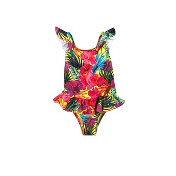 Baby One Piece Cross Back Tropical