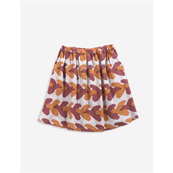 Birds All Over Woven Mini Skirt