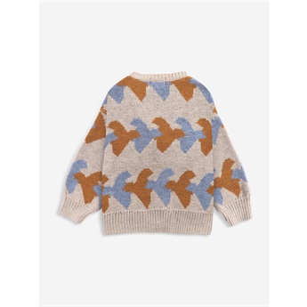 Birds All Over Knitted Cardigan