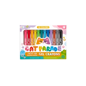 Cat Parade Watercolour Gel Crayons - Set of 12
