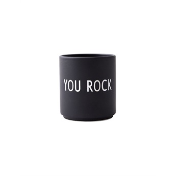 Design Letters - Favourite Cup YOU ROCK Black
