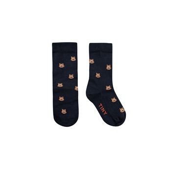 Squirrel Medium Socks Ink Blue