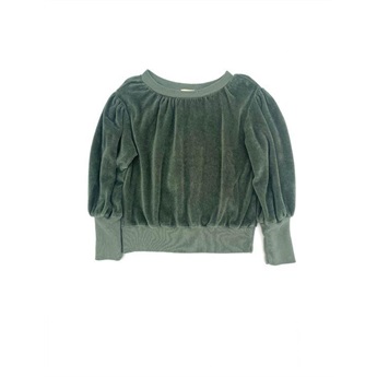 Puffed Sweater Dark Green