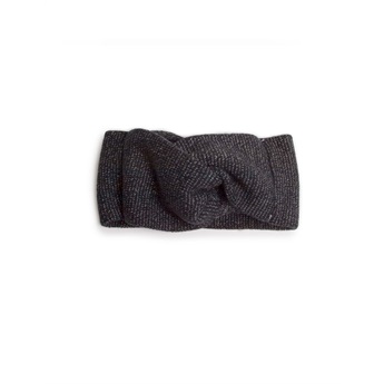 Glitter Merino Wool Headband - Noir - KID