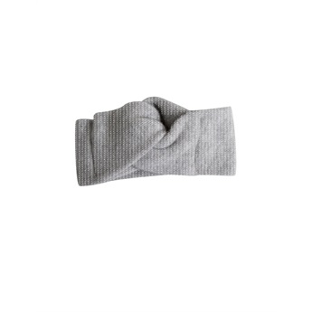 Glitter Merino Wool & Cashmere Headband - Gris Claire - WOMEN