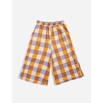 Checkered Culotte Pants