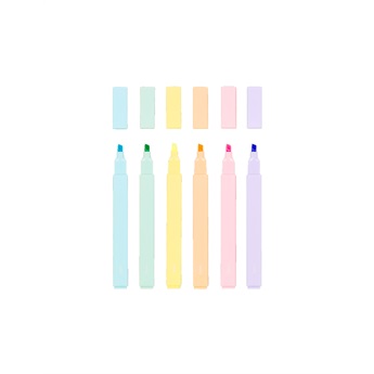 Color Block Highlighters - Set Of 6