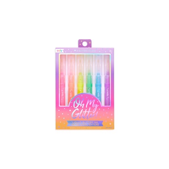 Oh My Glitter! Neon Highlighters - Set Of 6