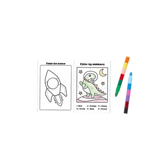Mini Traveler Coloring Activity Kit - Dinosaurs In Space