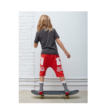 Skater Midi Pants Red