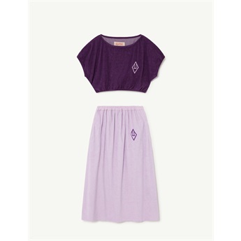 Horsefly Dress Set Purple Logo