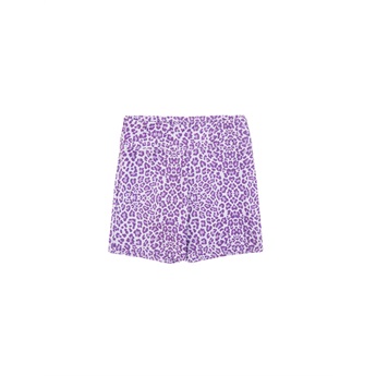 Purple Leopard Bike Shorts