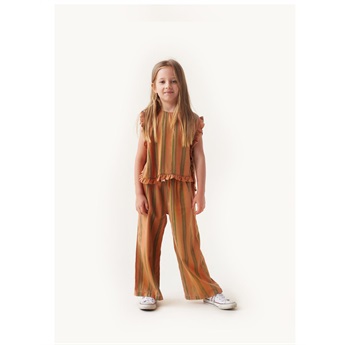 Retro Stripes Shirt Light Brown