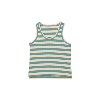 Stripes Tank Top Pastel Yellow/Teal