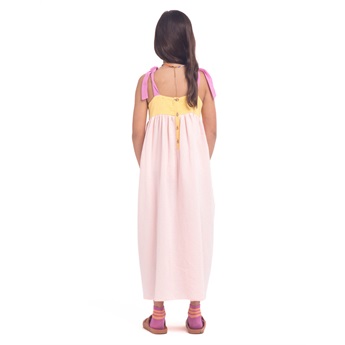 Long Dress With Pockets Multicolor