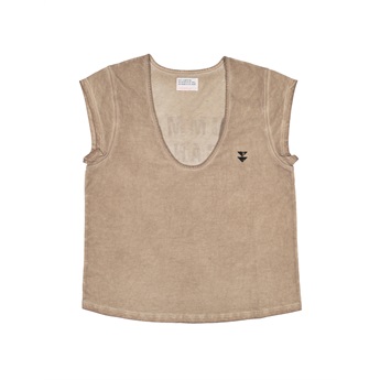 Sleeveless T-Shirt Taupe - Summer Gang