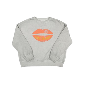 Sweatshirt Washed Grey - Lost In Love