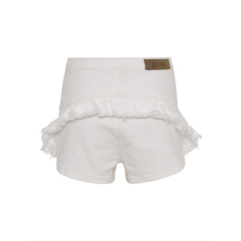 Agnetha - White Star Denim Shorts