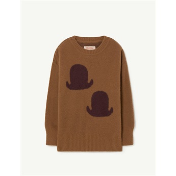 Graphic Bull Sweater Brown