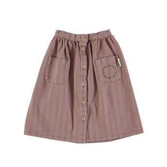 Long Skirt Pockets Grape Multicolour