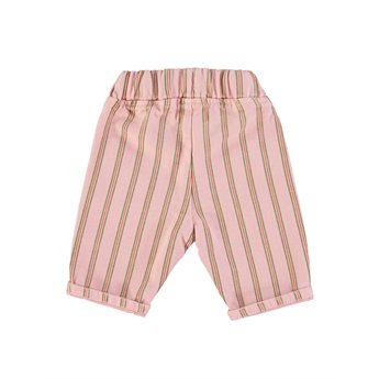 Baby trousers pink multicolor stripes