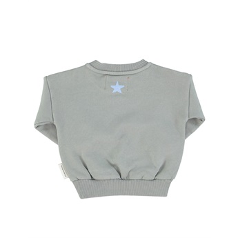 Baby Unisex Sweatshirt Grey ''Hello'' print
