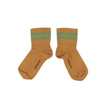 Short striped socks green