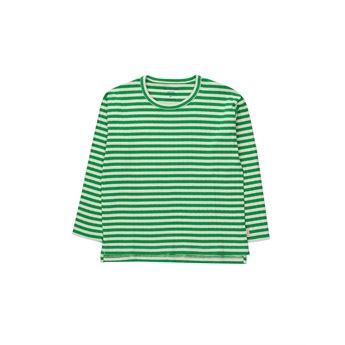 Stripes Tee Cream/ Grass Green