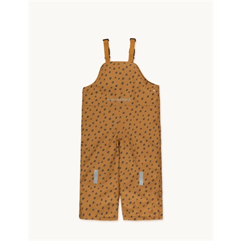 Animal Print Snow Dungarees Mustard