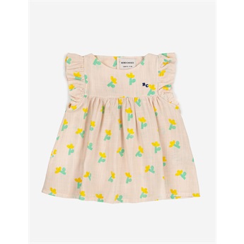 Baby Sea Flower All Over Ruffle Dress