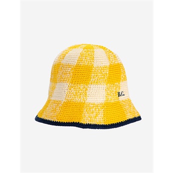 Checkered Crochet Hat