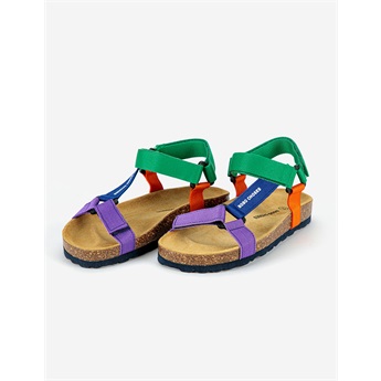 Color Block Strap Sandals