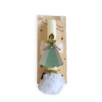 Easter Candle - Royal Antiquaty Mint Dress