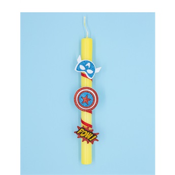 KIDDOZ Easter Candle - Super Hero Pin