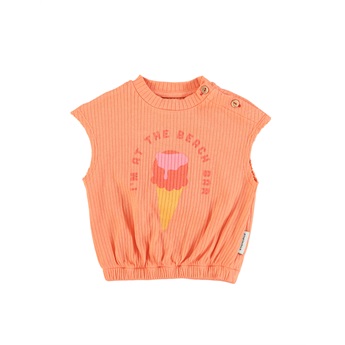 Baby Sleeveless Coral Ice Cream Top