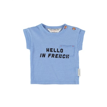 Baby Bonjour T-Shirt Light Blue